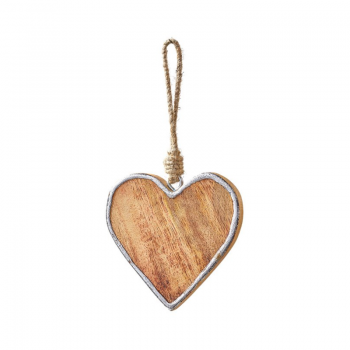 Herz aus Holz zum Hängen (9 cm)